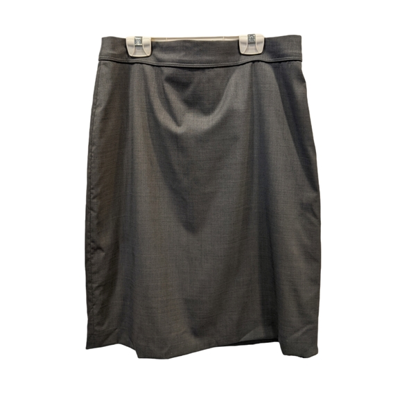 Brand New Hugo Boss The Pencil Skirt High-Waisted Wool Size 8 in Grey - Picture 2 of 13